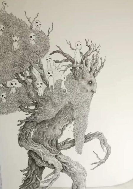 TREE BEARD WITH KODAMA