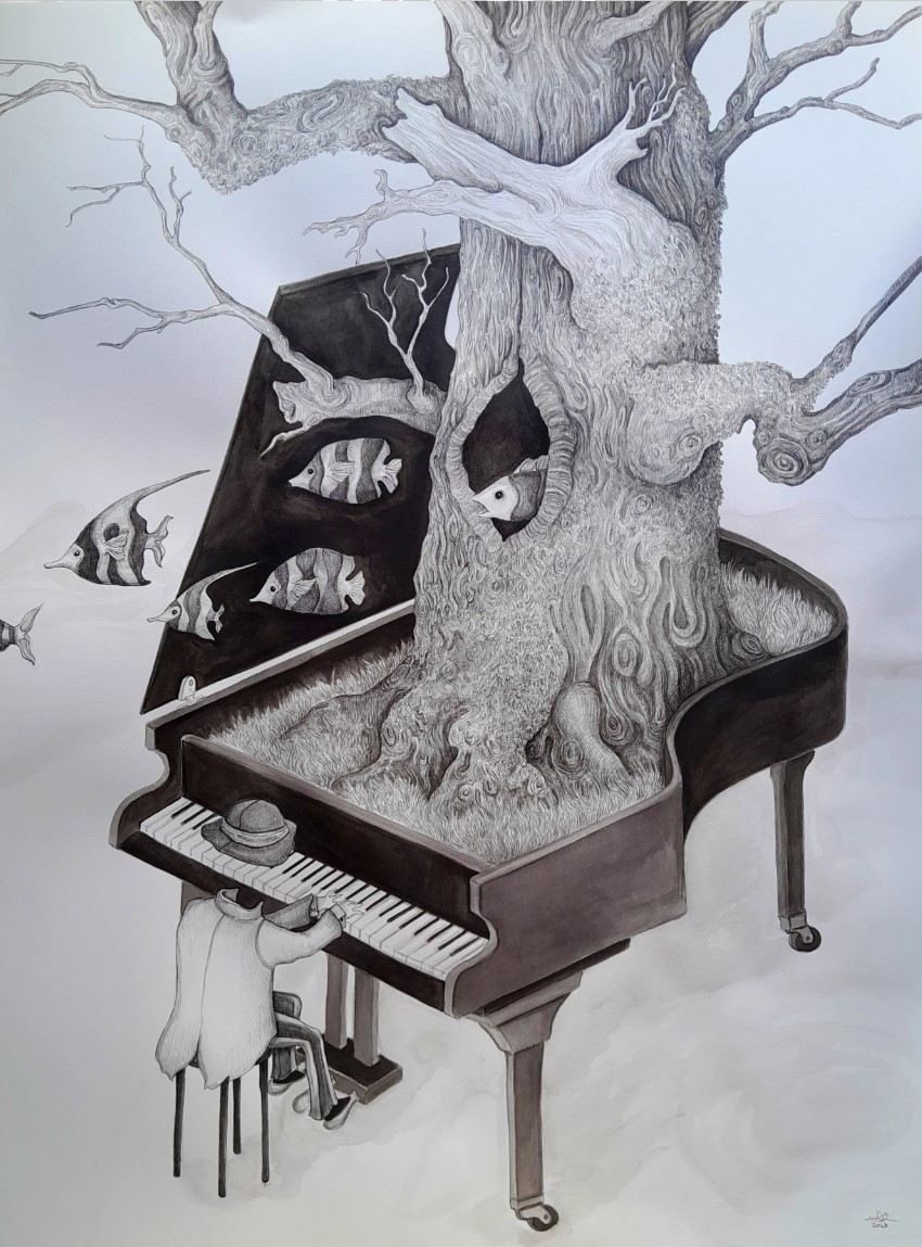 SURREALIST PIANO-MAN